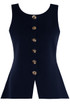  Peplum Knit Waistcoat