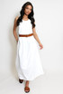 Casual Ribbed Vest Midi Dress