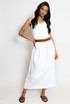 Casual Ribbed Vest Midi Dress