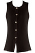 Button Front Knit Waistcoat