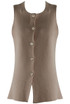 Button Front Knit Waistcoat