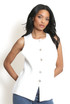 Button Front Knit Waistcoat