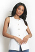 Button Front Knit Waistcoat