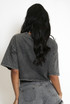 Embellished Acid Wash Cropped T-Shirt