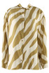 Zebra Print Oversized Blouse