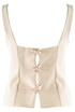 Tailored Top With Mini Bow Back 