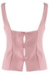 Tailored Top With Mini Bow Back 