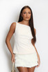 Tailored Top With Mini Bow Back 