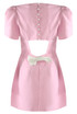 Cut Out Bow Back Tailored Mini Dress