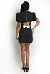 Cut Out Bow Back Tailored Mini Dress