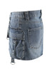 Denim Cargo Mini Skirt