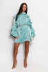 Ruffle Sleeve Smock Dress