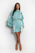 Ruffle Sleeve Smock Dress