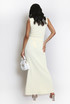 Textured Stretch High Neck Top And Skirt Set