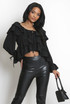 Cropped Ruffle Blouse