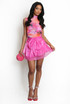 Organza Bow Front Mini Skirt