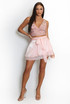 Organza Bow Front Mini Skirt