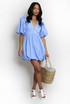 Puffball Hem Mini Dress