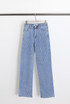Rhombus Diamante Front Wide Fit Jeans