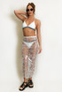 Sheer Sequin Midi Skirt