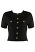 Short Sleeve Button Front Top