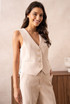 Cropped Tailored Waistcoat