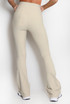 High Waisted Ribbed Flared Trouser