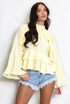 High Neck Ruffle Blouse 