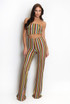 Zig Zag Wavy Flare Trousers