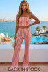 Zig Zag Wavy Flare Trousers