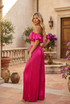 Satin Pleated Palazzo Trouser And Bardot Top Set