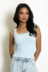 Lace Neckline Vest Top