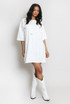 Rhinestone Drop Shoulders Tee