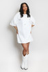 Rhinestone Drop Shoulders Tee