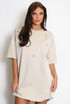Rhinestone Drop Shoulders Tee
