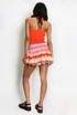 Shirred Halter Bralet And Zig Zag Skirt Set