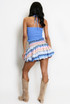 Shirred Halter Bralet And Zig Zag Skirt Set
