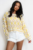 Sun Crochet Cropped Jumper