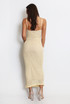 Lace Maxi Dress With Nude Lining 