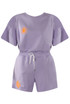 Sun Embossed T-Shirt And Shorts Set