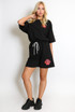 Sun Embossed T-Shirt And Shorts Set