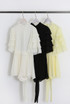 Frill Sleeve Chiffon Cut Out Back Playsuit