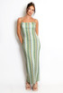 Zig Zag Wavy Cami Midi Dress