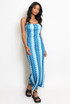 Zig Zag Wavy Cami Midi Dress