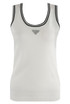 Fine Knit Vest Top With Triangle Motif