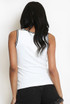 Fine Knit Vest Top With Triangle Motif