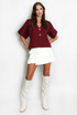 Fine Knit Short Sleeve Cardigan