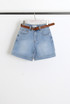 Denim Belted Summer Shorts