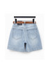 Denim Belted Summer Shorts