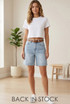 Denim Belted Summer Shorts